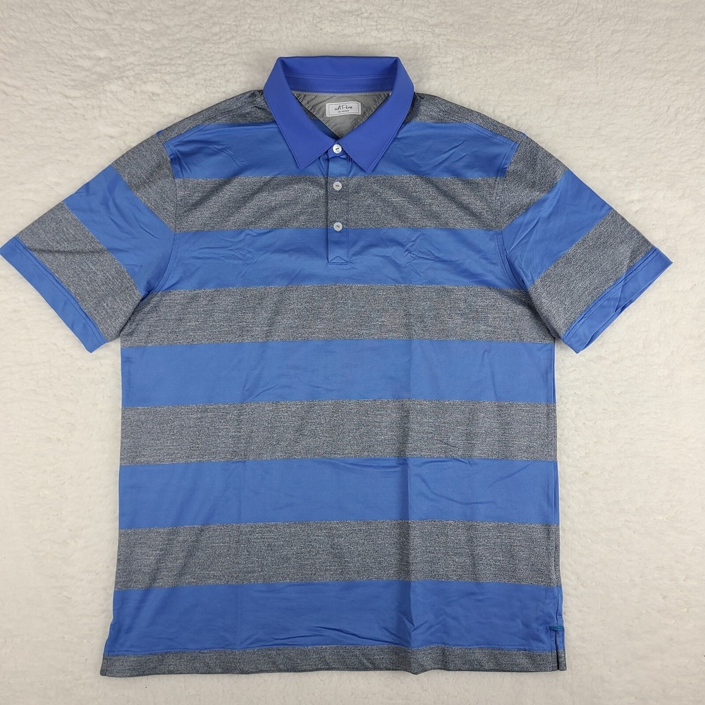 Adidas Adi Pure Polo Shirt Mens Medium Blue Gray‎ Performance Short Sleeve